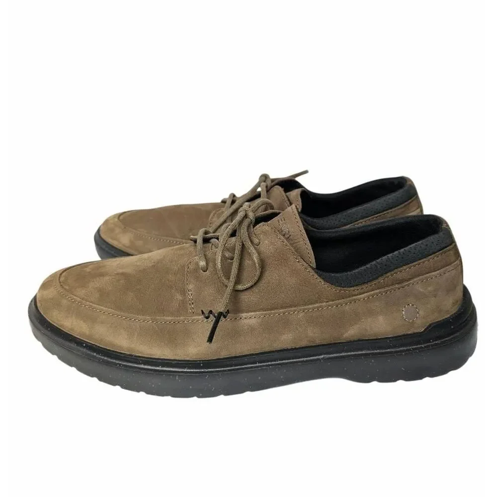 Sperry Topsider Cabo II olive brown leather oxford lace up shoe mens 11.5